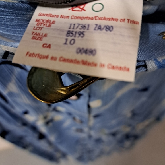 NWT 80s 90s Womens Essay 2 PC Shirt Skirt  Set Floral print sz 12 Top & 10 Skirt - Picture 12 of 12